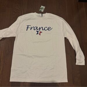 Vintage White Long Sleeve Shirt 2006 Official FIFA World Cup France Long Tee